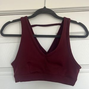 ALO Yoga Sports Bra Maroon size Medium